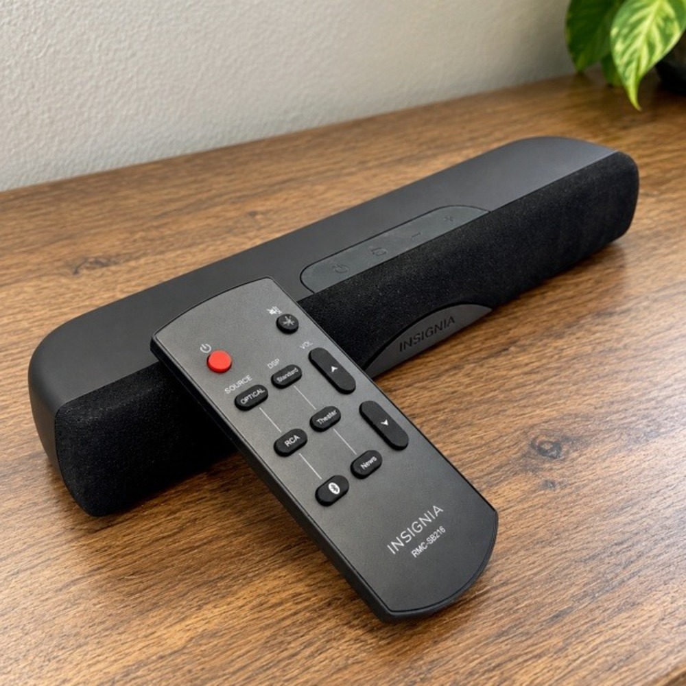 Insignia NS-SB216 Mini 2.0 Soundbar Bluetooth Optical RCA Remote Tested